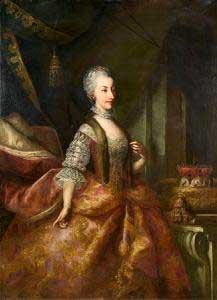 Johann Gottfried Auerbach Archduchess Maria Amalia of Austria oil painting image